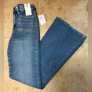 Good American Blue Flare & Wide Leg Jeans